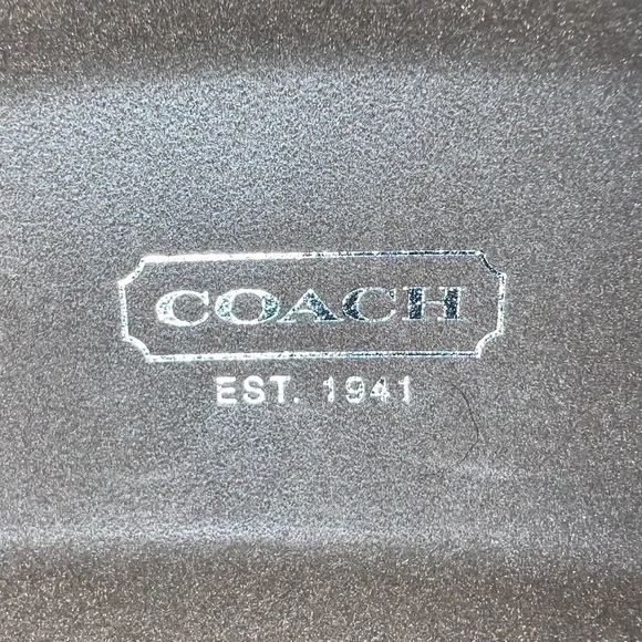 COACH Hardshell White Monogram CC Sunglasses Eyeglasses Protective Case - Picture 4 of 6